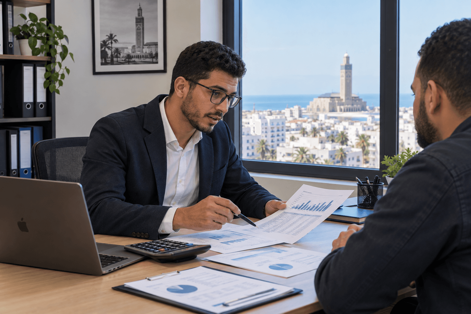 Professional accounting consultation for a small business in Casablanca
